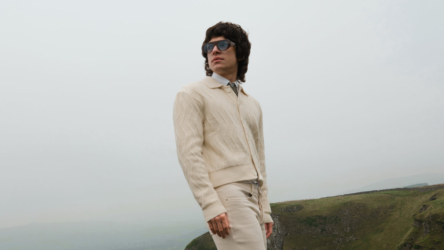 Wool Knit Manchester Cardigan