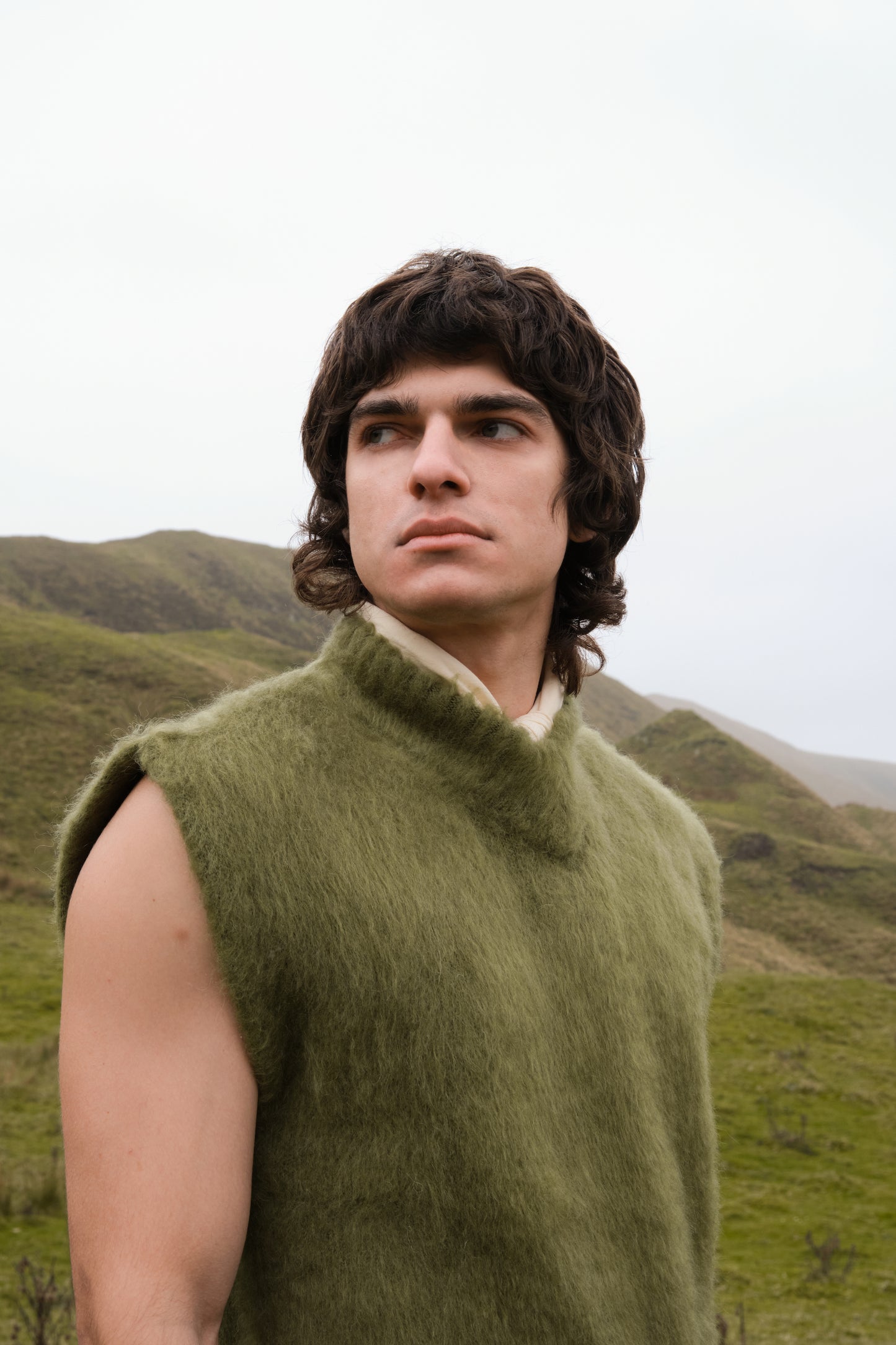 Wool and Alpaca Knit Vest