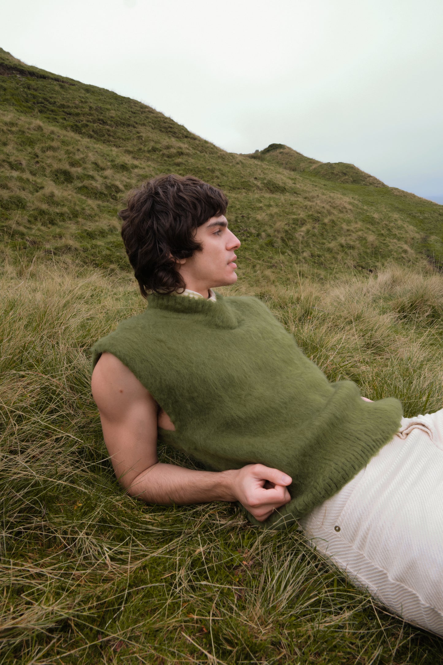 Wool and Alpaca Knit Vest