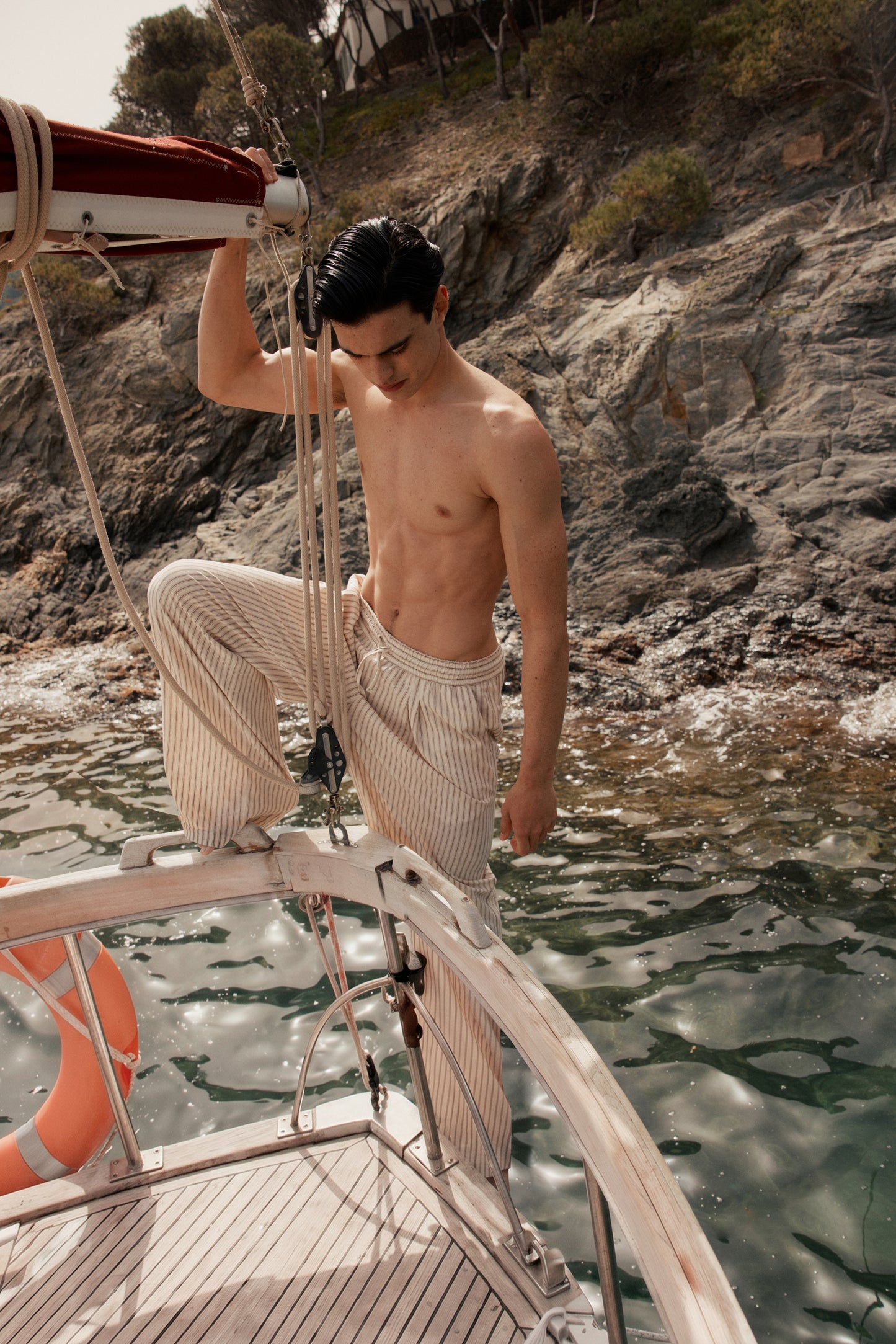 Golfet Wide Linen Pants