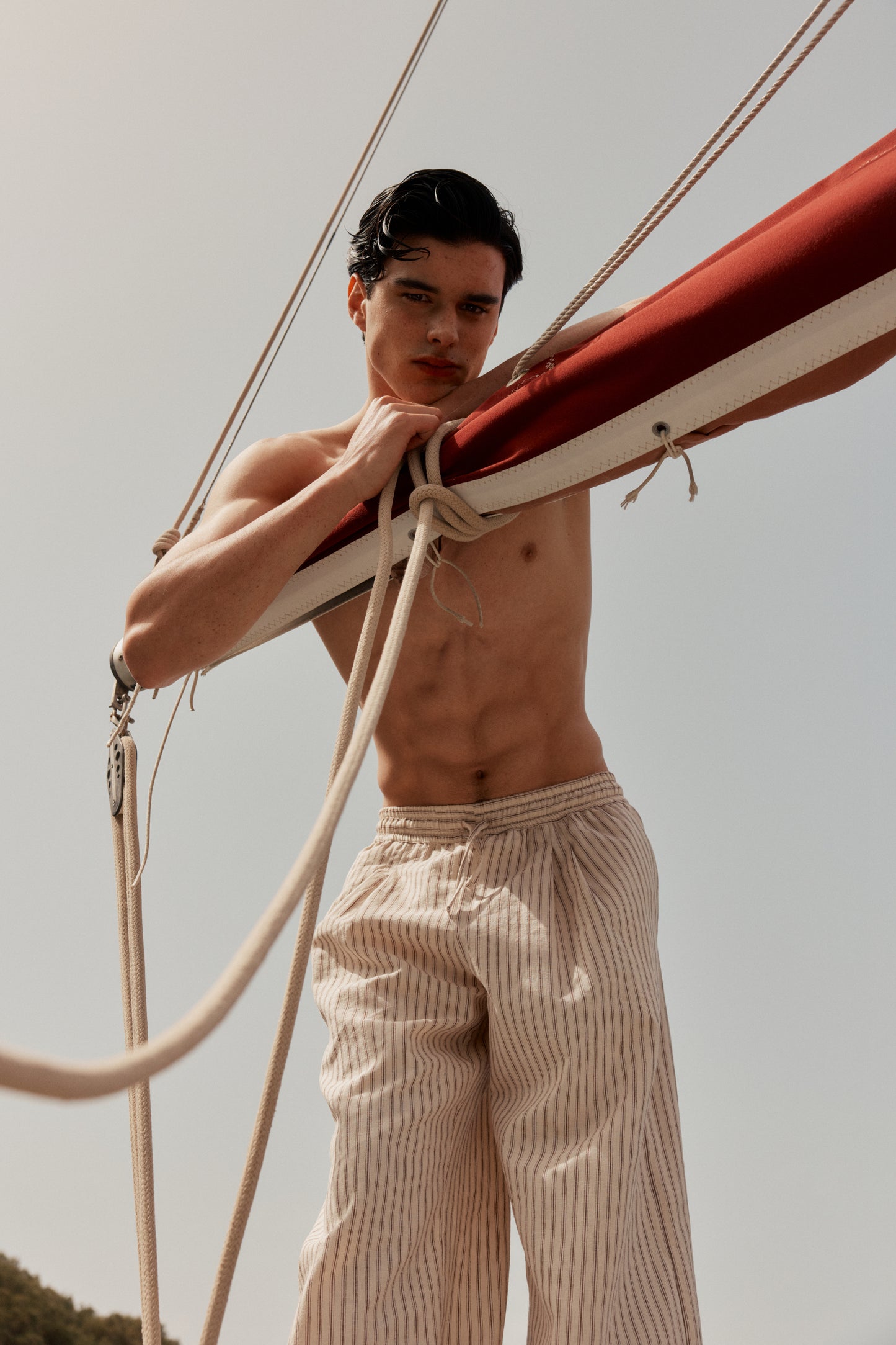 Golfet Wide Linen Pants