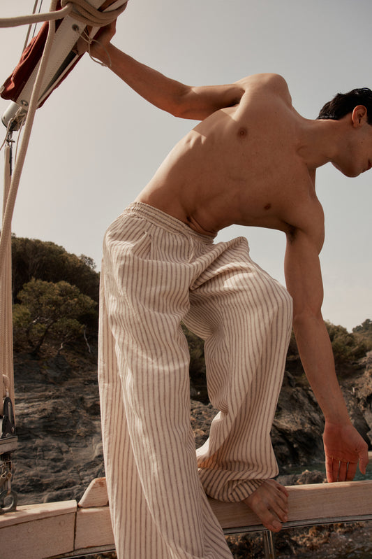 Golfet Wide Linen Pants