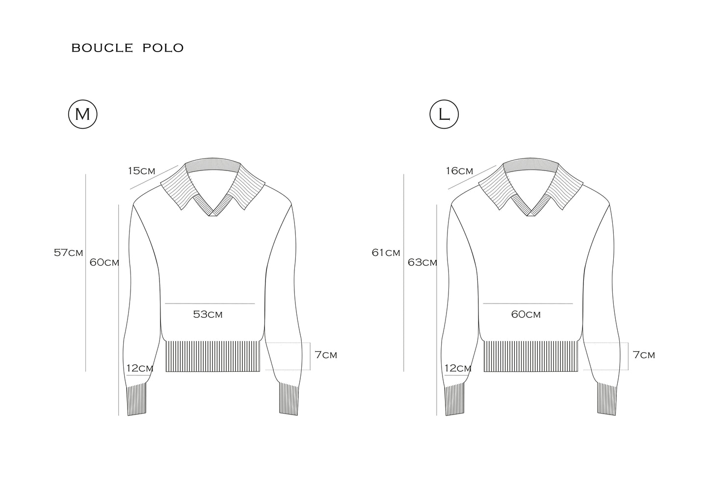 Wool and Alpaca Bouclé Polo Jumper