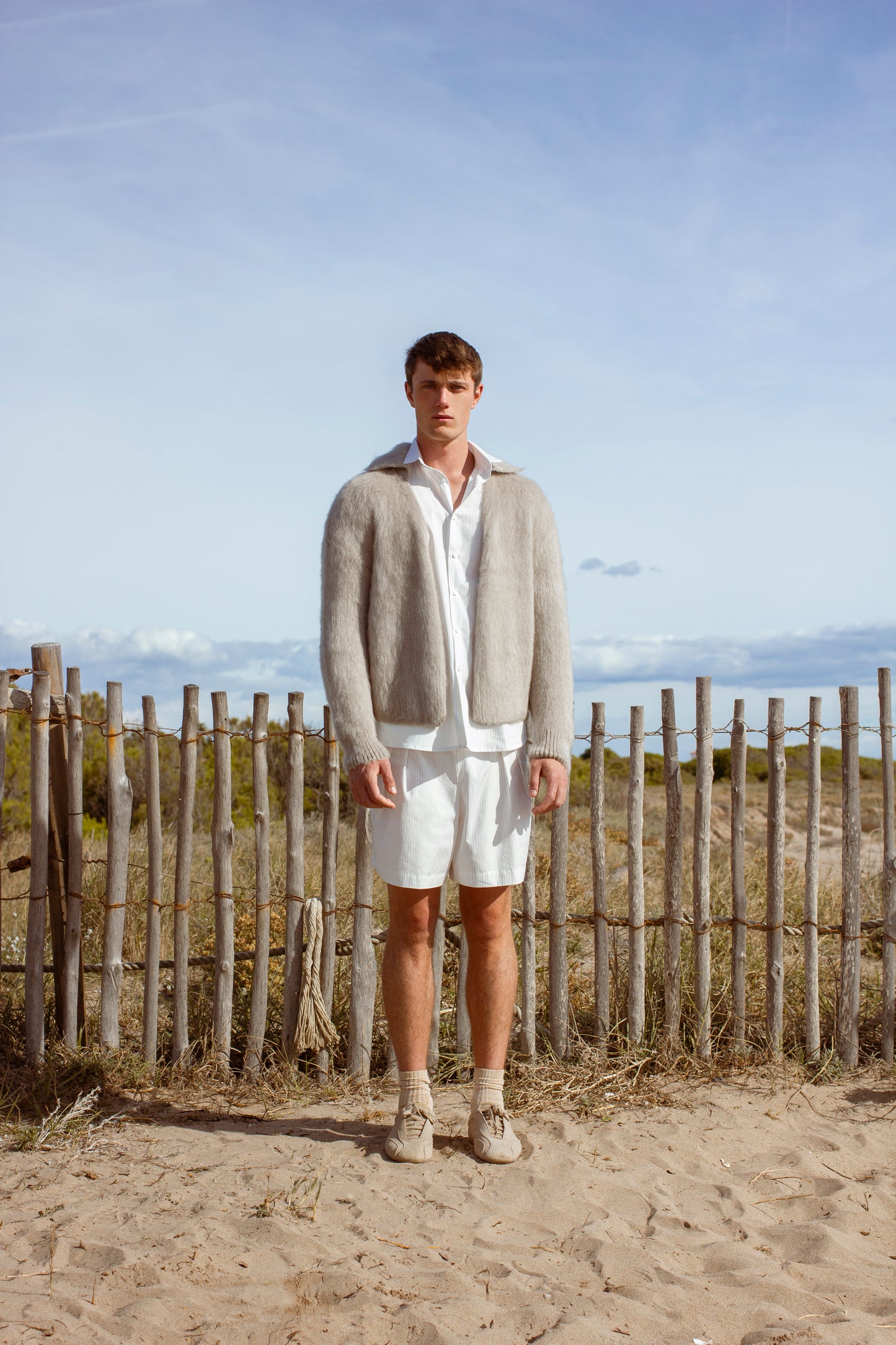 Naval cardigan in mink