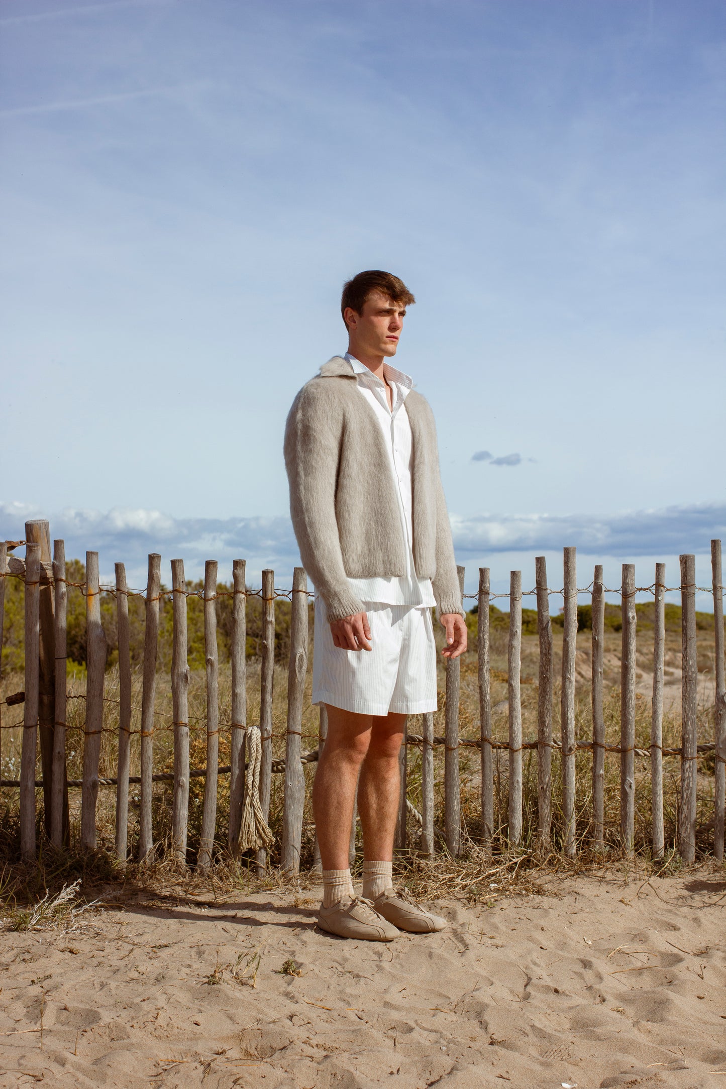 Naval cardigan in mink