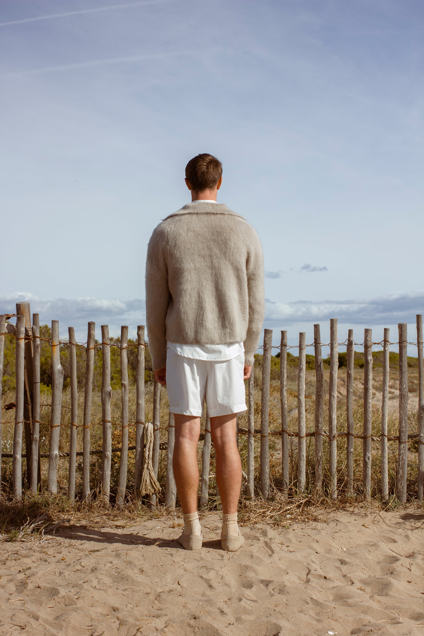 Naval cardigan in mink