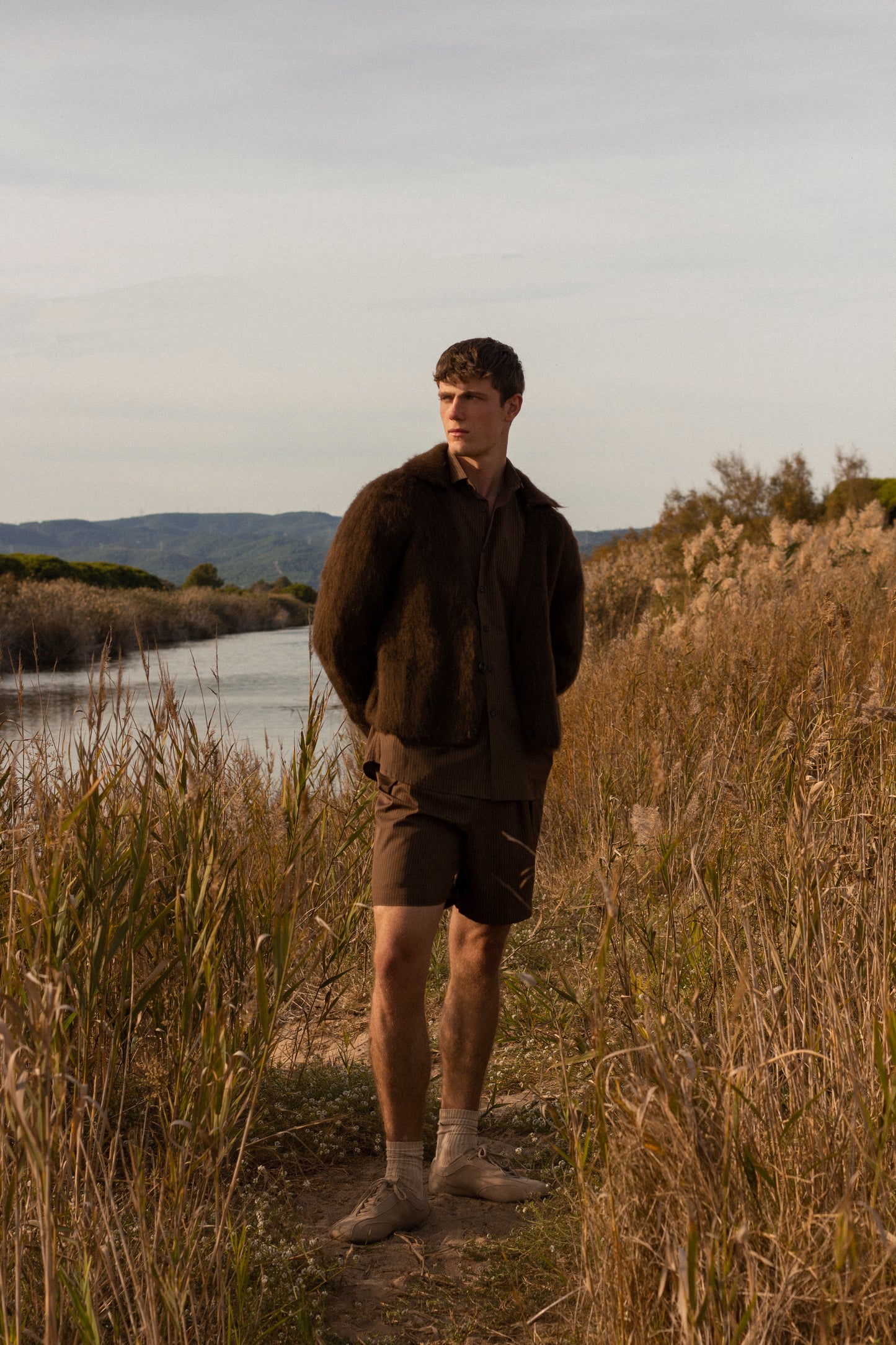Naval cardigan in brown