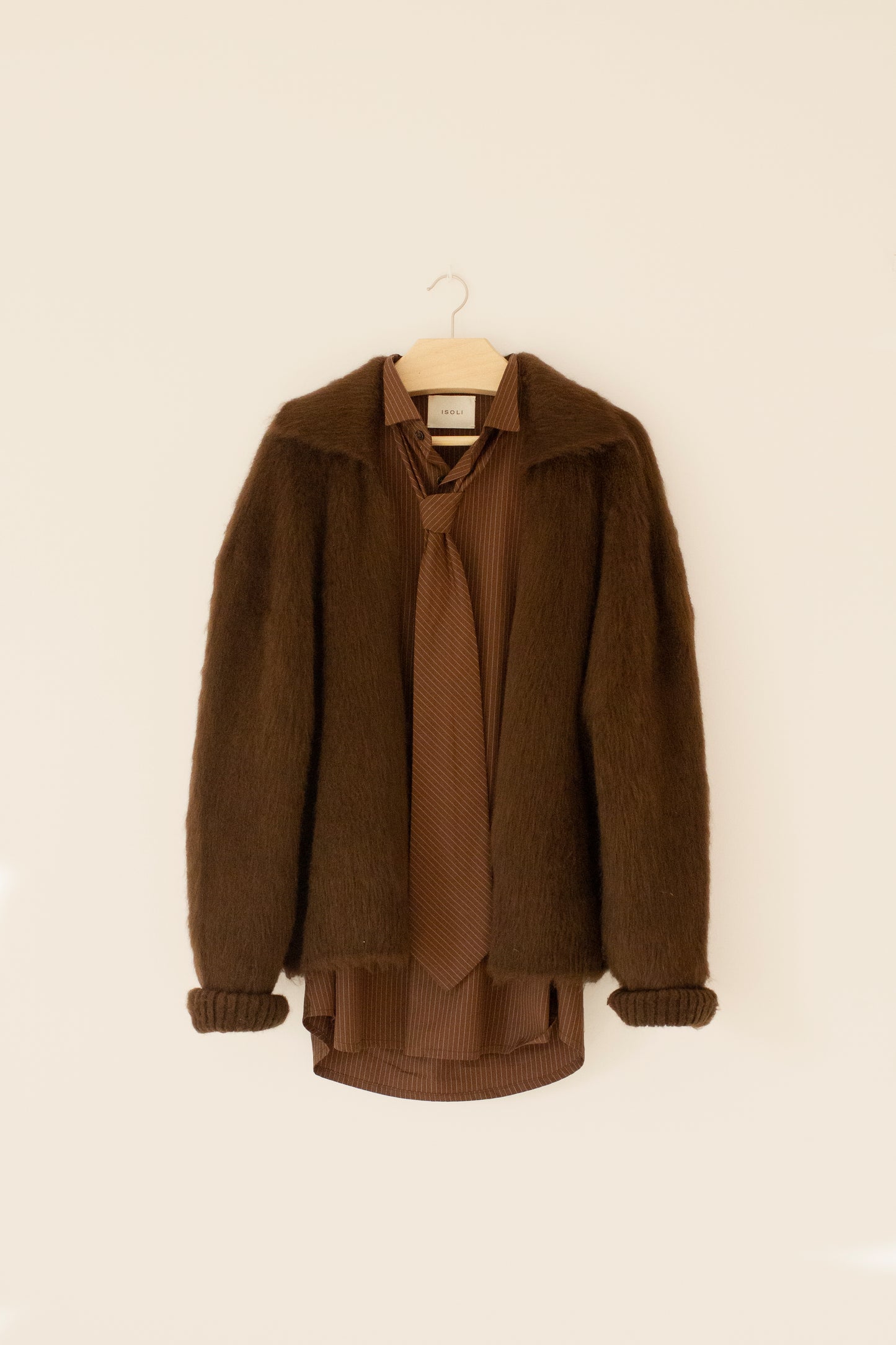 Naval cardigan in brown
