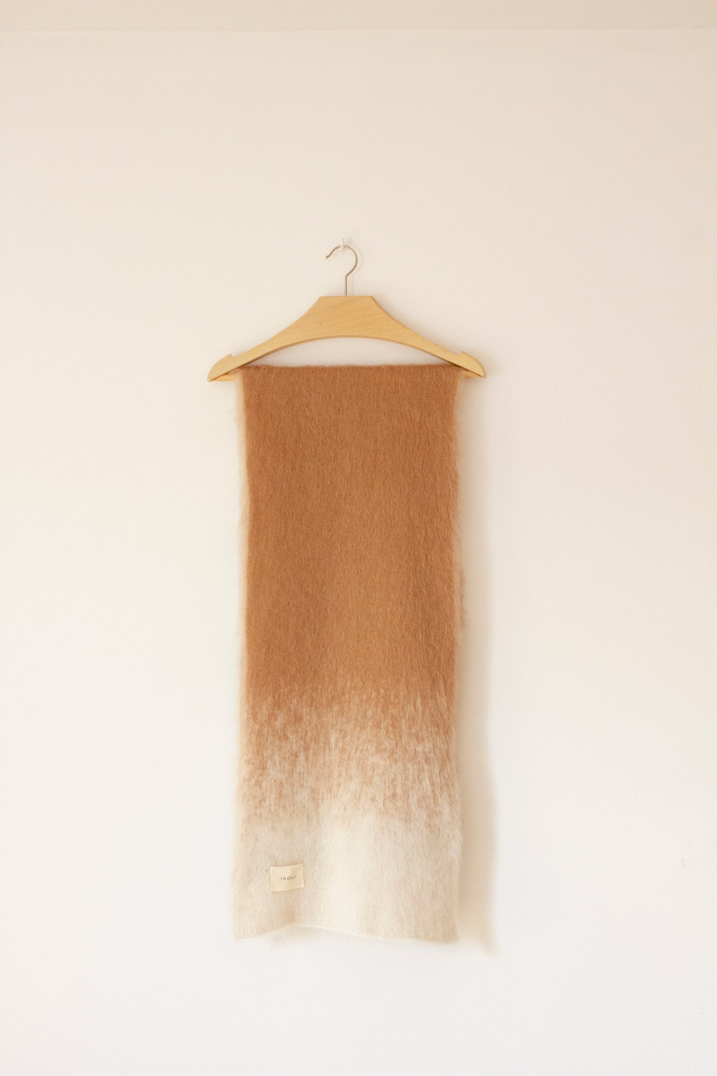 Camel mohair scarf