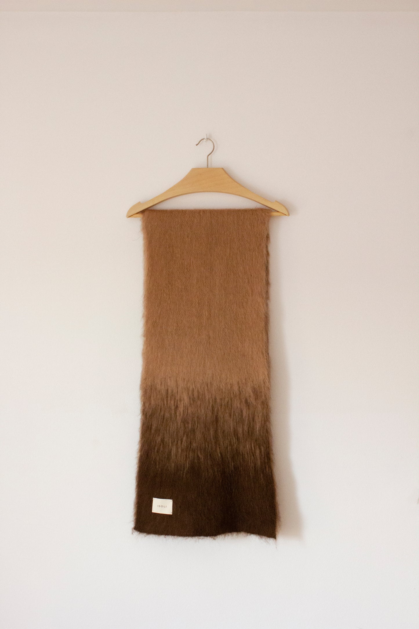 Brown mohair scarf