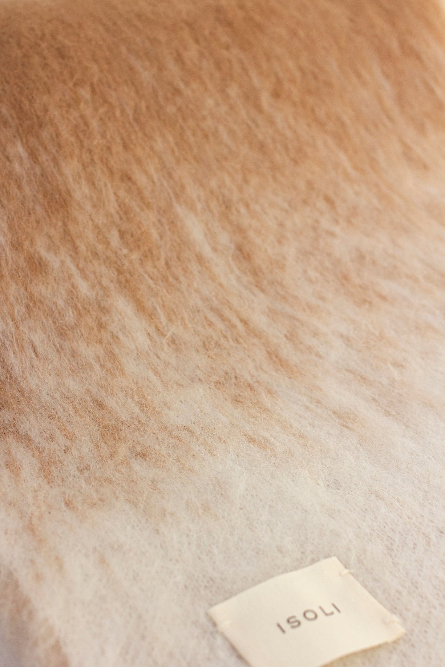 Camel mohair scarf