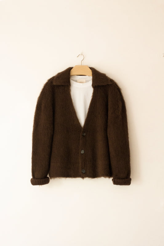 Naval cardigan in brown