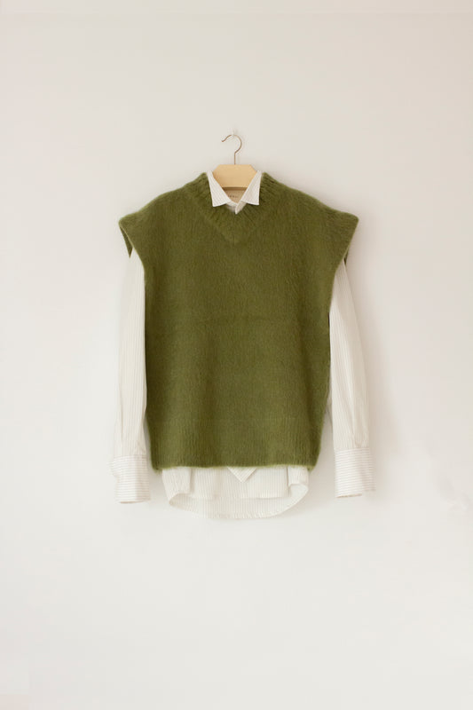Wool and Alpaca Knit Vest
